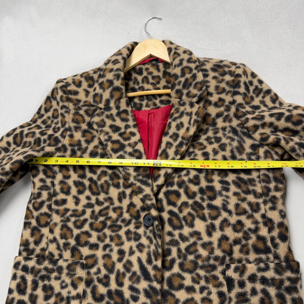 Leopard Print Over Coat - Picture 7 of 8